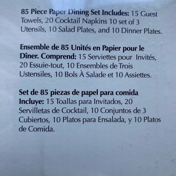 Cyprus Home Celebrate 10 Party Dinner Table Place Setting - Picture 3 of 6